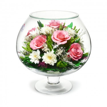 "NaturalFlowers" Арт: GJM10 цветы в стекле